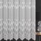 Firany do salonu pokoju - Krótka Firana Aniela haft 430 x 160